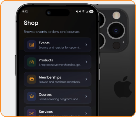 Stackably Connect App shown on a phone